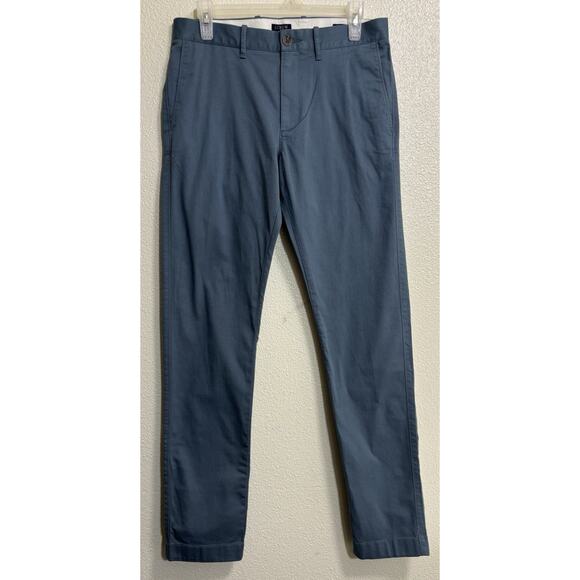 NWT J.Crew Mens Pants Slim Fit Flex Chino 29X32 Blue Classic Preppy - Picture 1 of 12